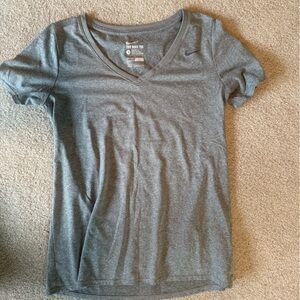 Nike Gray Short Sleeve Top Size L